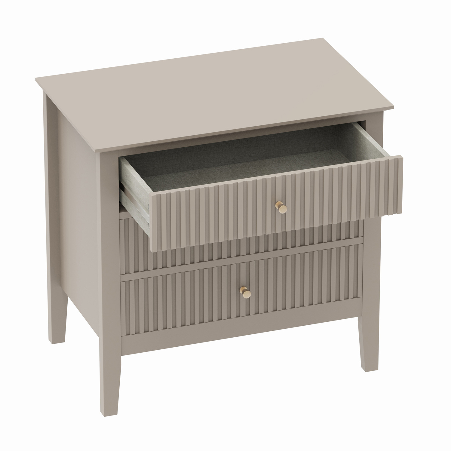 Large Amara 3 Drawer Bedside Table