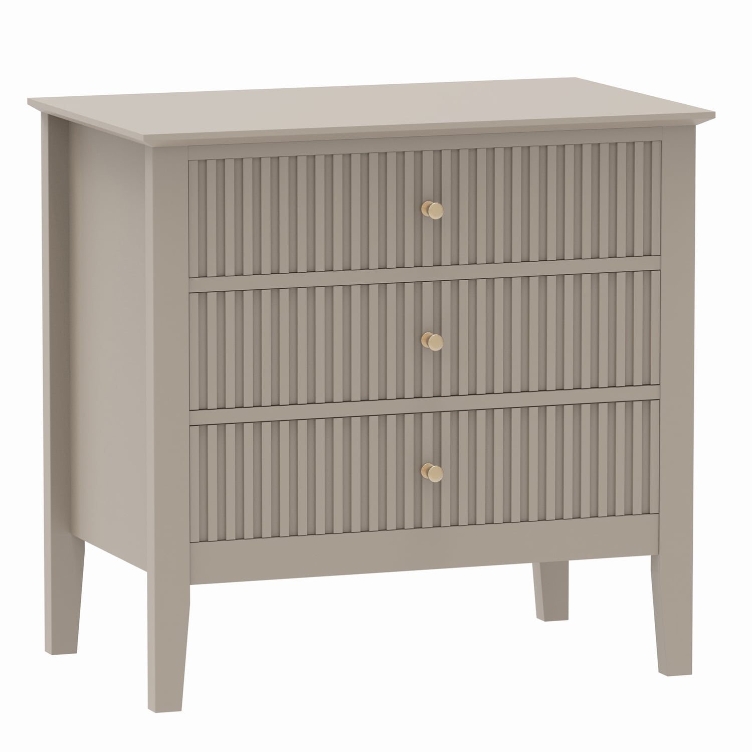Large Amara 3 Drawer Bedside Table