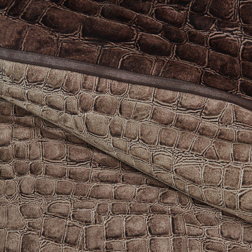 Brown Maison Croco Cotton Quilt Cover Set