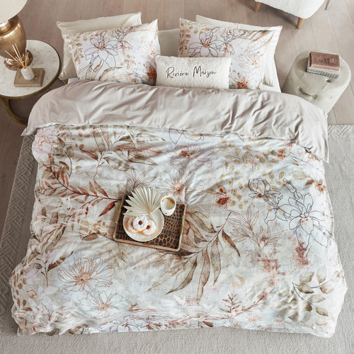 Natural Maison Croco Cotton Quilt Cover Set