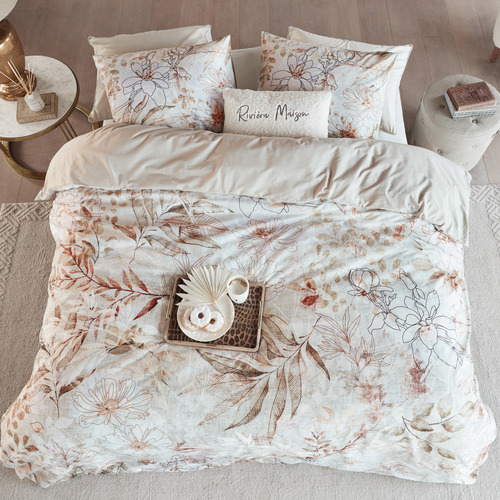 Natural Maison Croco Cotton Quilt Cover Set