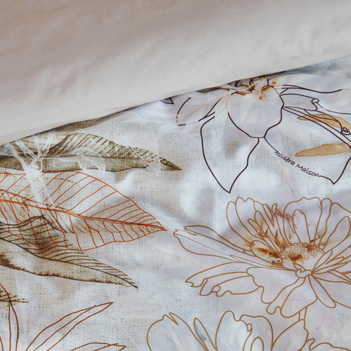 Natural Maison Croco Cotton Quilt Cover Set
