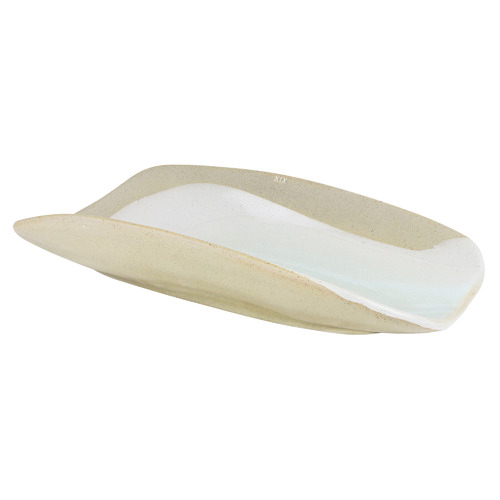 White & Brown Forager 34.5cm Stoneware Serving Platter