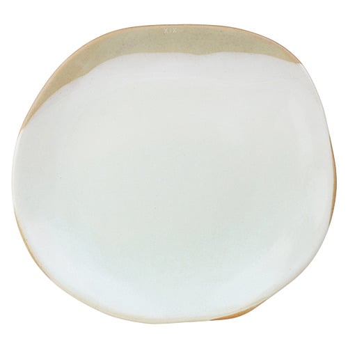 White & Brown Forager 29.5cm Stoneware Dinner Plate