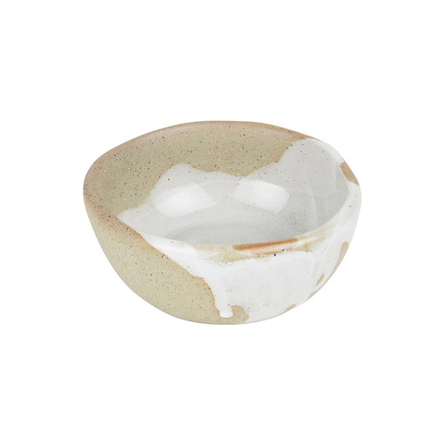 White & Brown Forager 8.5cm Stoneware Condiment Bowl