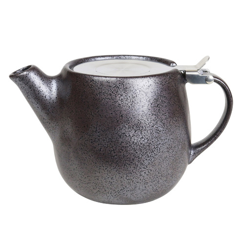 Black Earth 500ml Porcelain Teapot