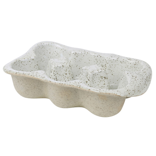 6 Cup Garden to Table Stoneware Egg Crate