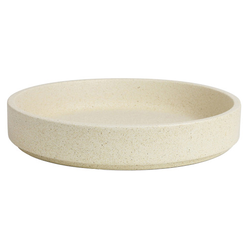 Cream Platform 22cm Stoneware Bowl