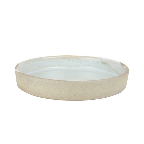 White & Brown Forager 20cm Stoneware Platter