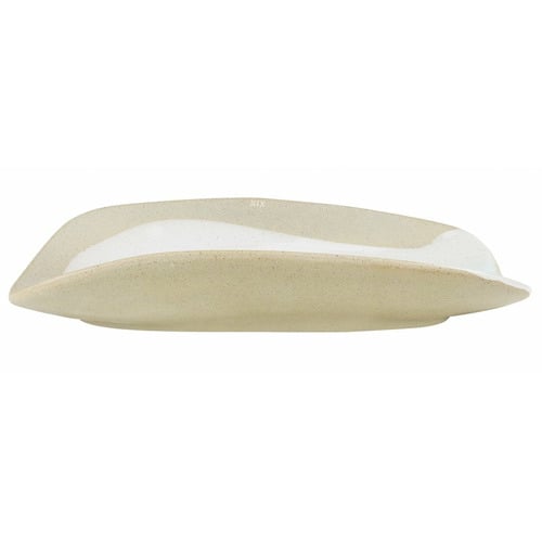 White & Brown Forager 34.5cm Stoneware Serving Platter