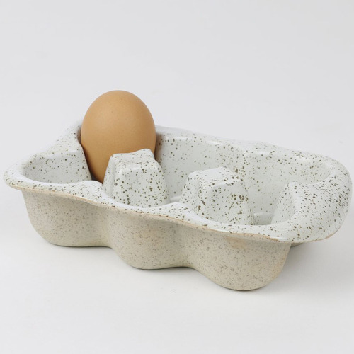 6 Cup Garden To Table Stoneware Egg Crate