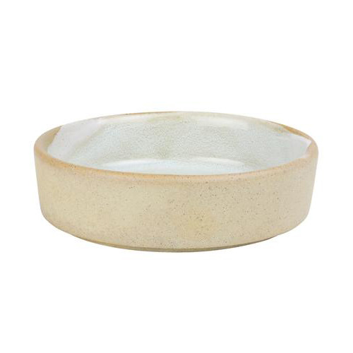 White & Brown Forager 13cm Stoneware Platter | Temple & Webster