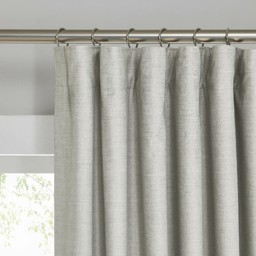 Filigree Natural Harris Pencil Pleat Blockout Curtains | Temple & Webster