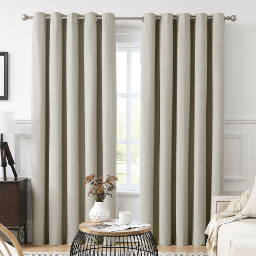 Lifejoy Blockout Eyelet Curtains With Plant Tree Pattern – Double Sided, Quality Panels