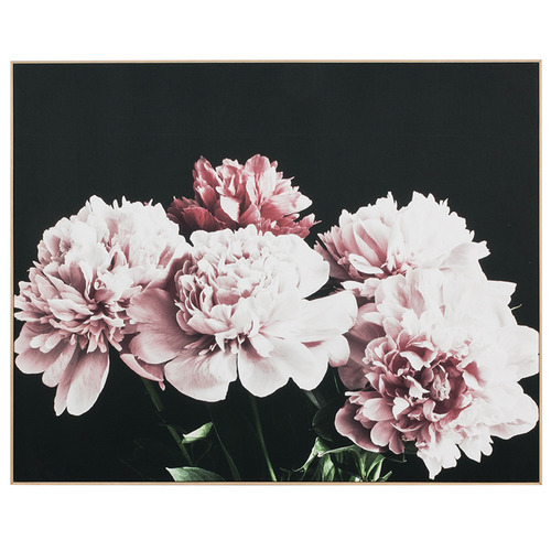Bunch Of Peonies Framed Canvas Wall Art Temple Webster
