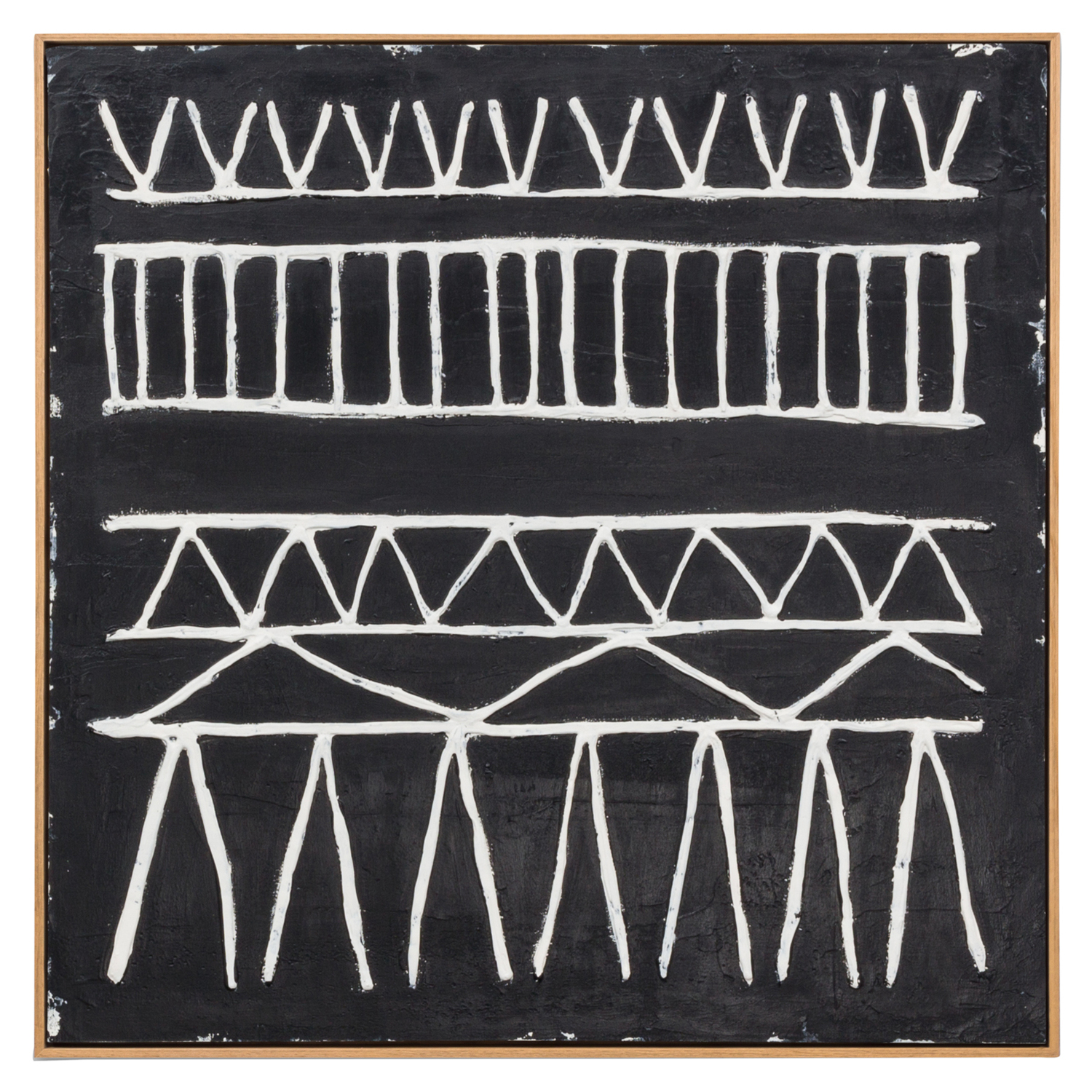 Sienna Black Framed Painted Wall Art