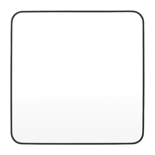 Halo Curve Square Metal Wall Mirror