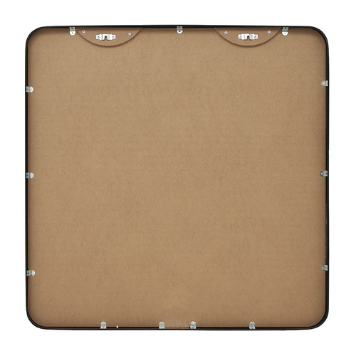 Halo Curve Square Metal Wall Mirror