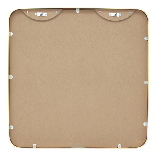 Halo Curve Square Metal Wall Mirror