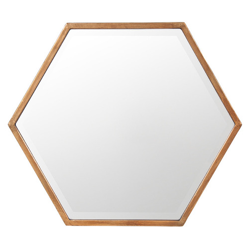 Harvey Hexagonal Aluminium Wall Mirror