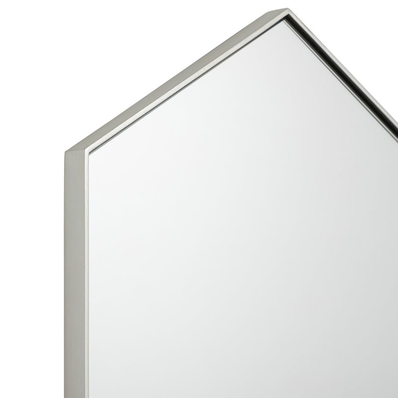 Silver Cecil Hexagonal Wall Mirror