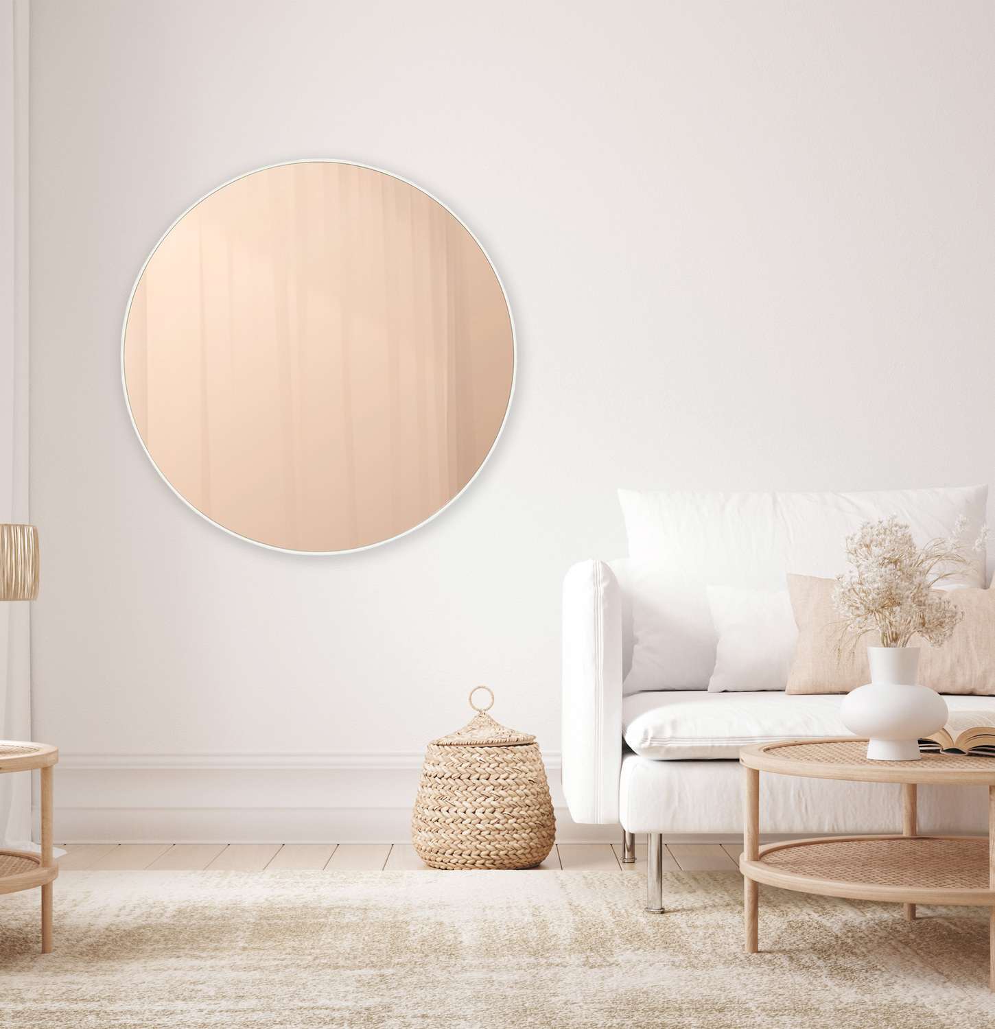Tinted-Rosie-Round-Wall-Mirror
