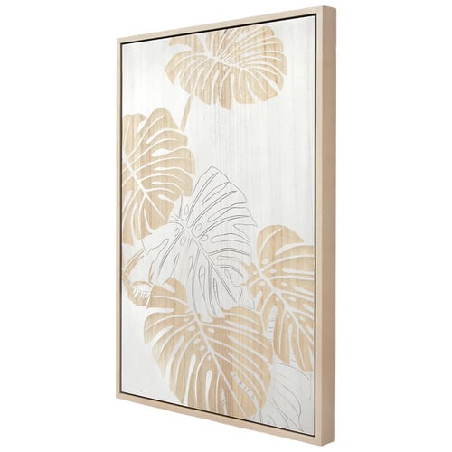 Garden Leaves II Wooden Framed 3D Wall Art Temple & ster