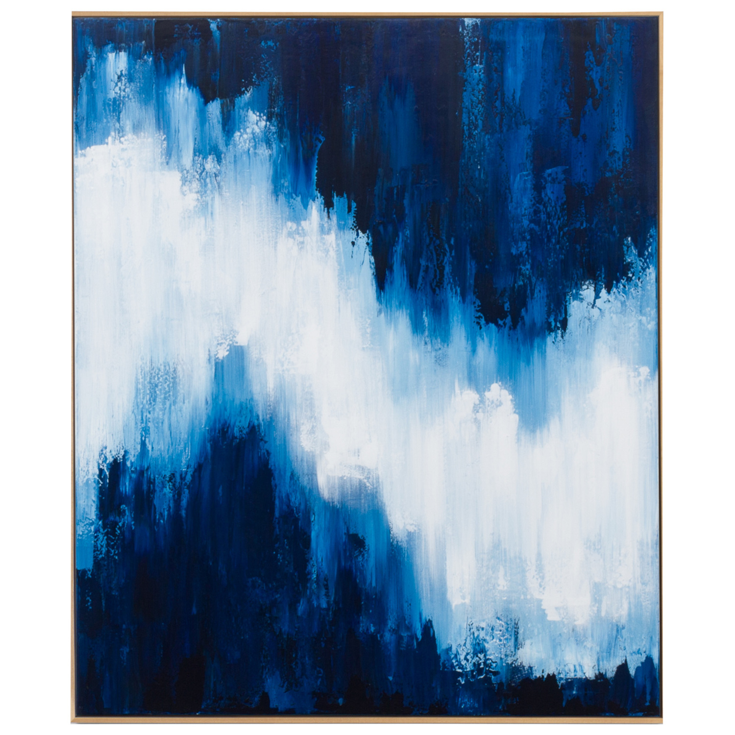 Mila 1 Hand Painted Framed Canvas Wall Art