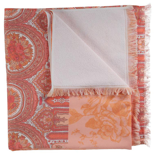Oilily Bright Rose  Printed Cotton Beach Towel