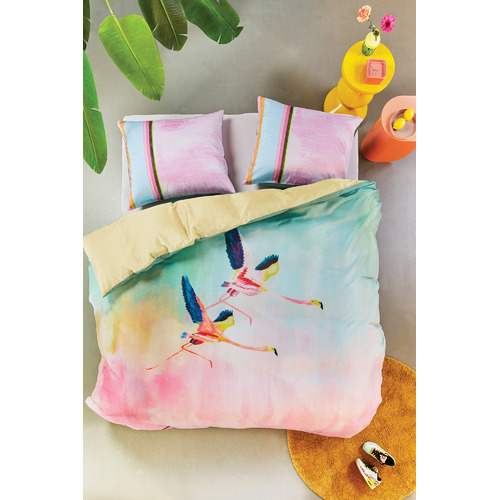 Colourful Birds Cotton Quilt Cover Set