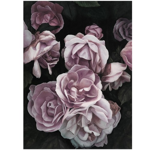 A2 sizes A1 Lilac Roses Cotton Canvas Wall Art Picture Print