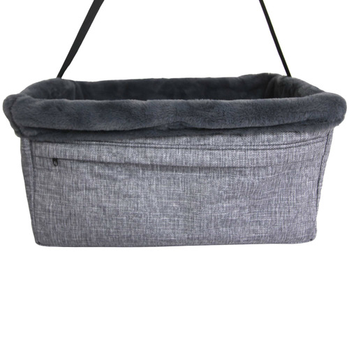 T&S Pet Products Grey Pet Car Booster Seat Temple & ster