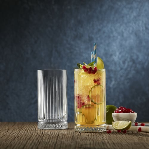 8 Piece Elysia Tumbler & Highball Glass Set