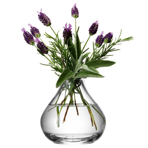 LSA 11cm Flower Sprig Glass Vase Temple & ster