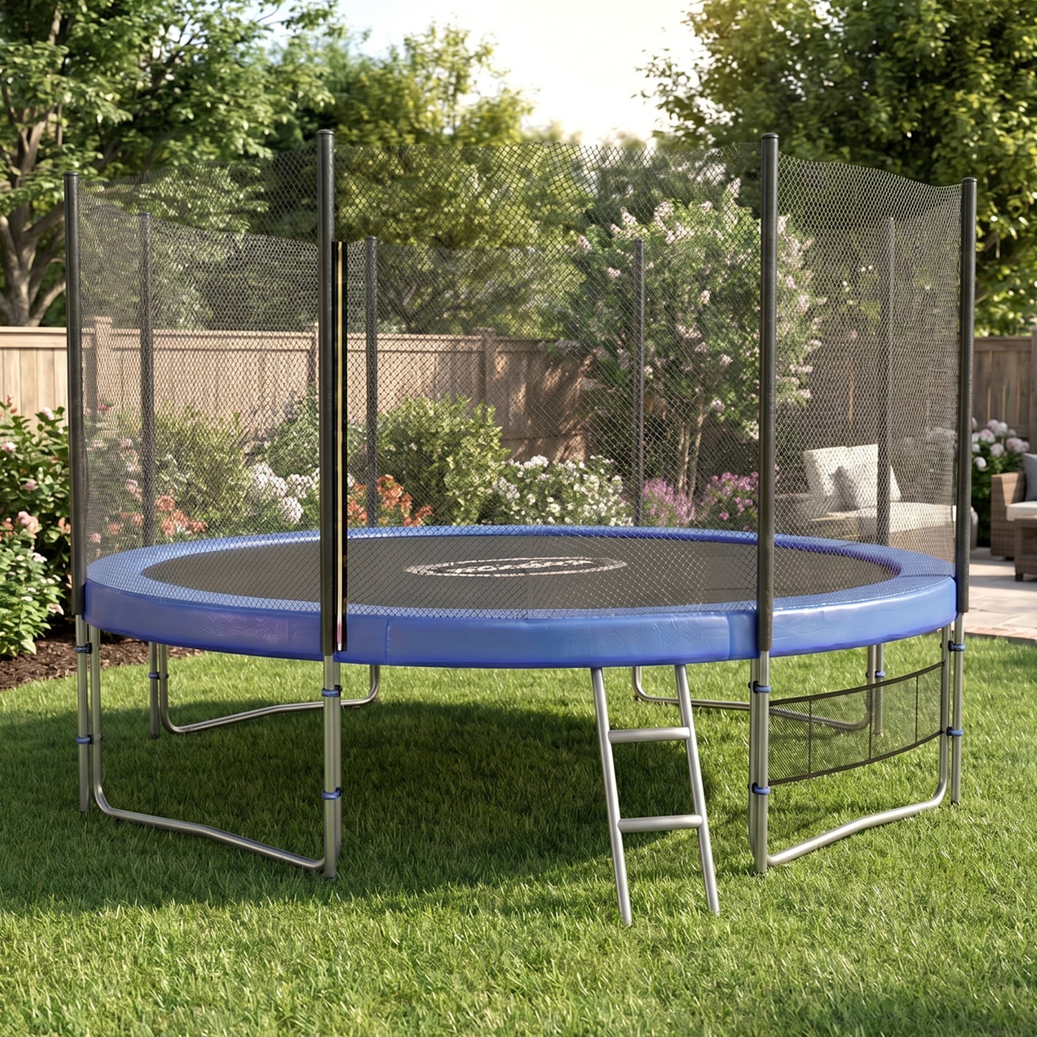 Blizzard Blue Trampoline