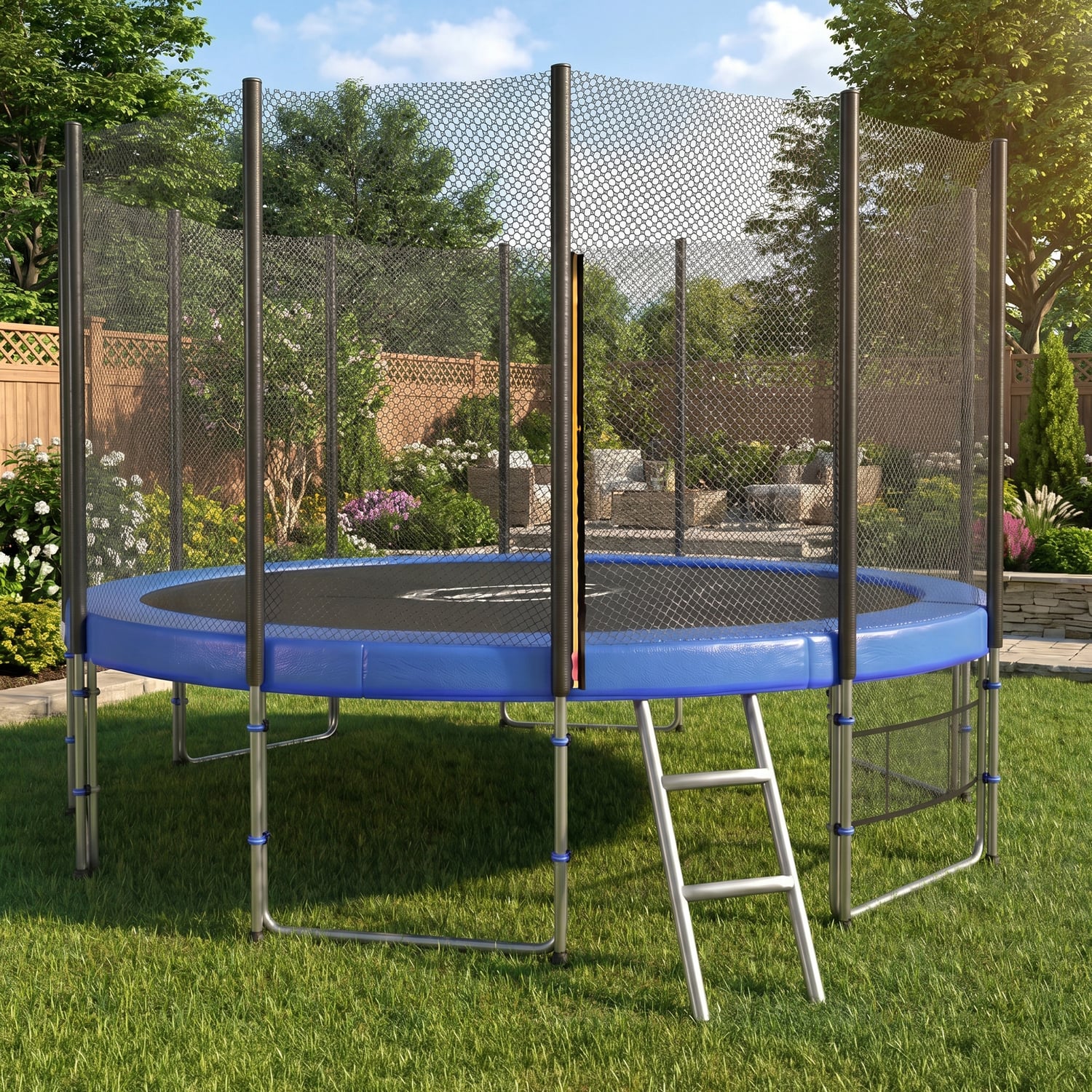 Blizzard Blue Trampoline