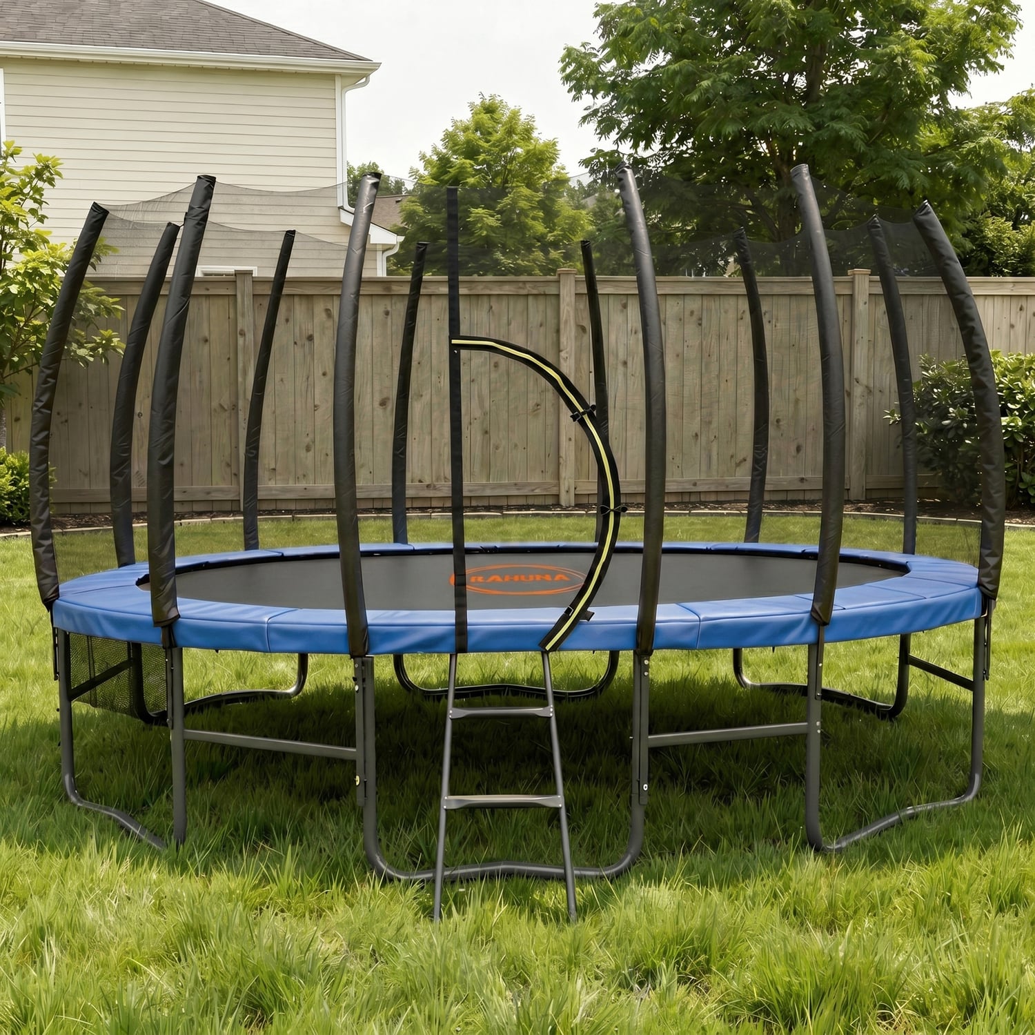 Kahuna Springless Trampoline with Basketball Set