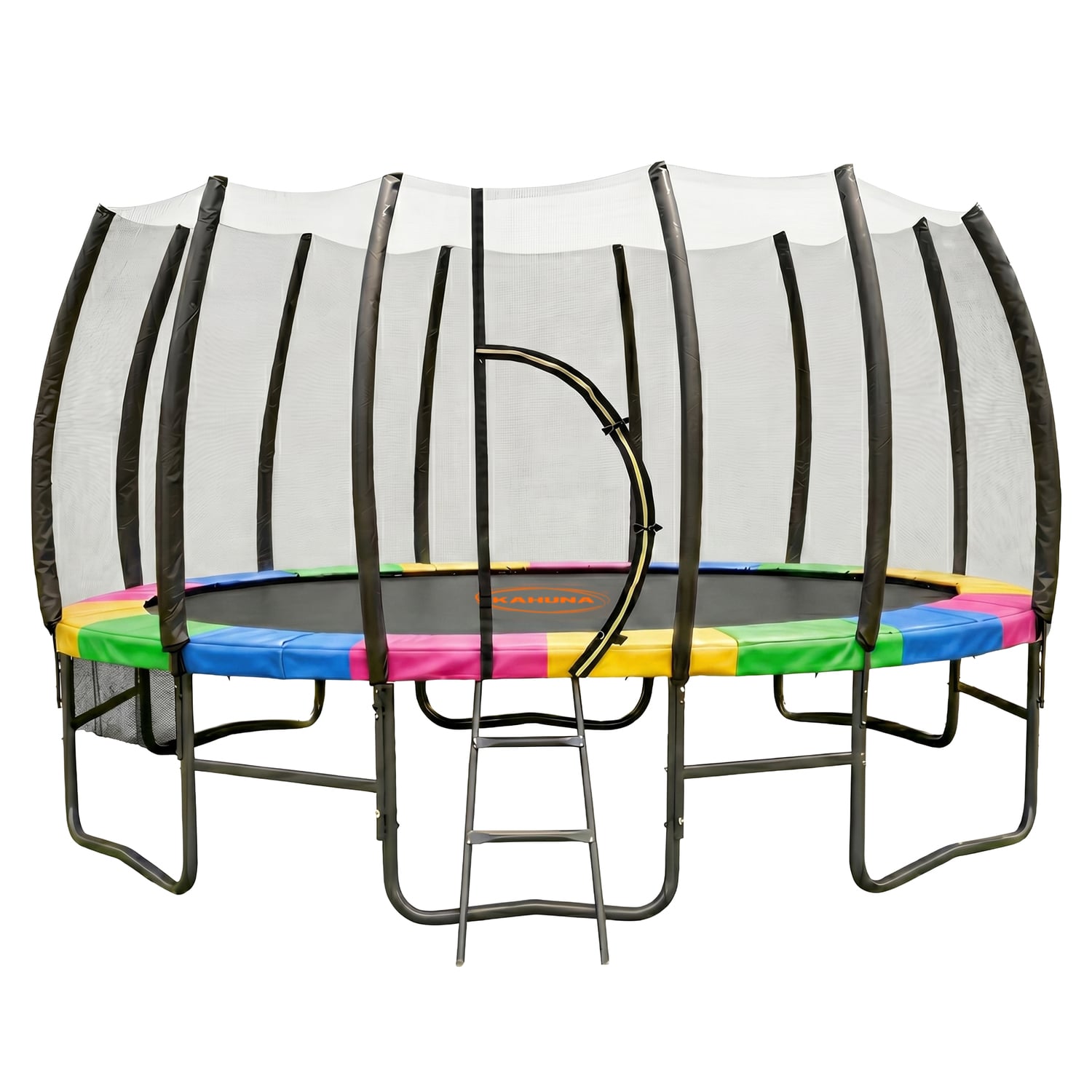 Kahuna Springless Trampoline with Basketball Set