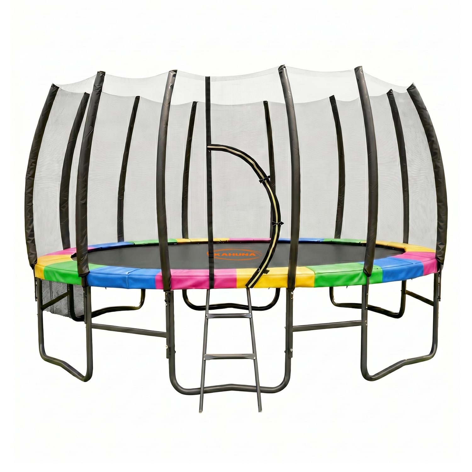 Kahuna Springless Trampoline with Basketball Set
