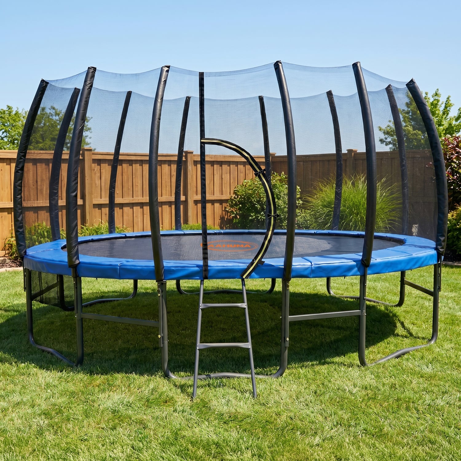 Kahuna Springless Trampoline with Basketball Set