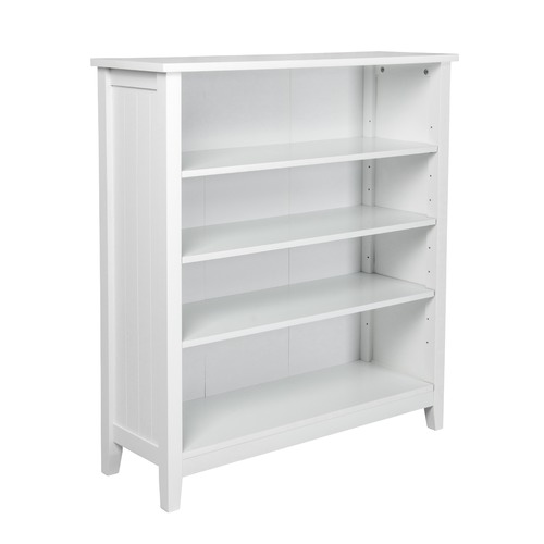 White Glacier 4 Tier Bookcase