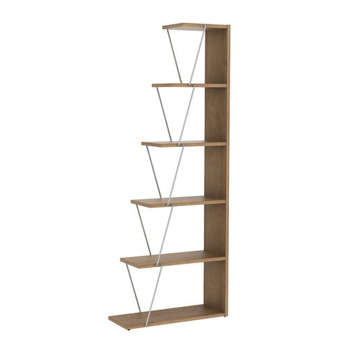 Core Living Damia 5 Tier Ladder Bookshelf Temple & ster