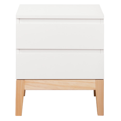 Kodu White Arctic 2 Drawer Bedside Table & Reviews Temple & ster