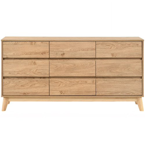 Natural Anderson 9 Drawer Chest