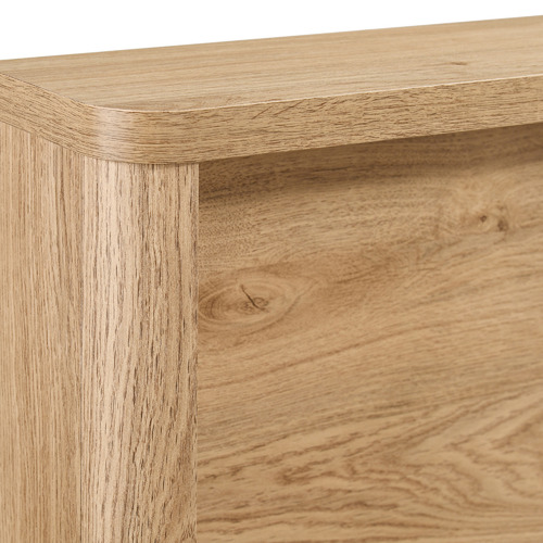 Natural Anderson Queen Bed with Bookcase Headboard