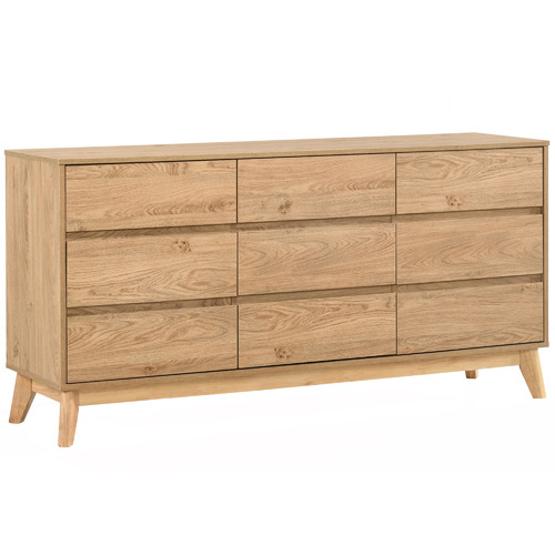 Natural Anderson 9 Drawer Chest