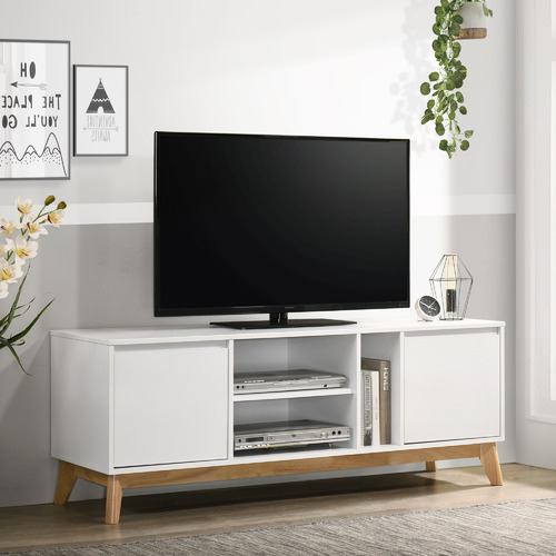 Core Living White Anderson Entertainment Unit | Temple & Webster