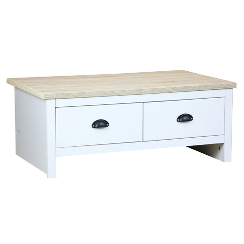 Core Living White & Natural East Hastings Coffee Table | Temple & Webster