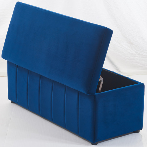 Core Living Beryl Velvet Storage Ottoman Bench Temple & ster