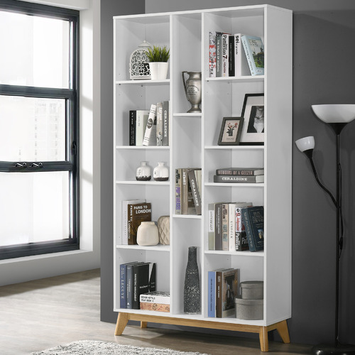 Tall White Anderson Bookcase Temple, Very Tall White Bookcase